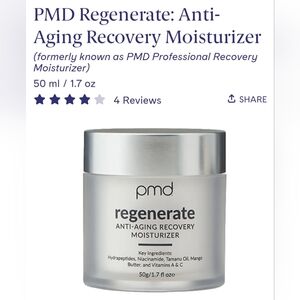 PMD Regenerate Recovery Moisturizer - Silver